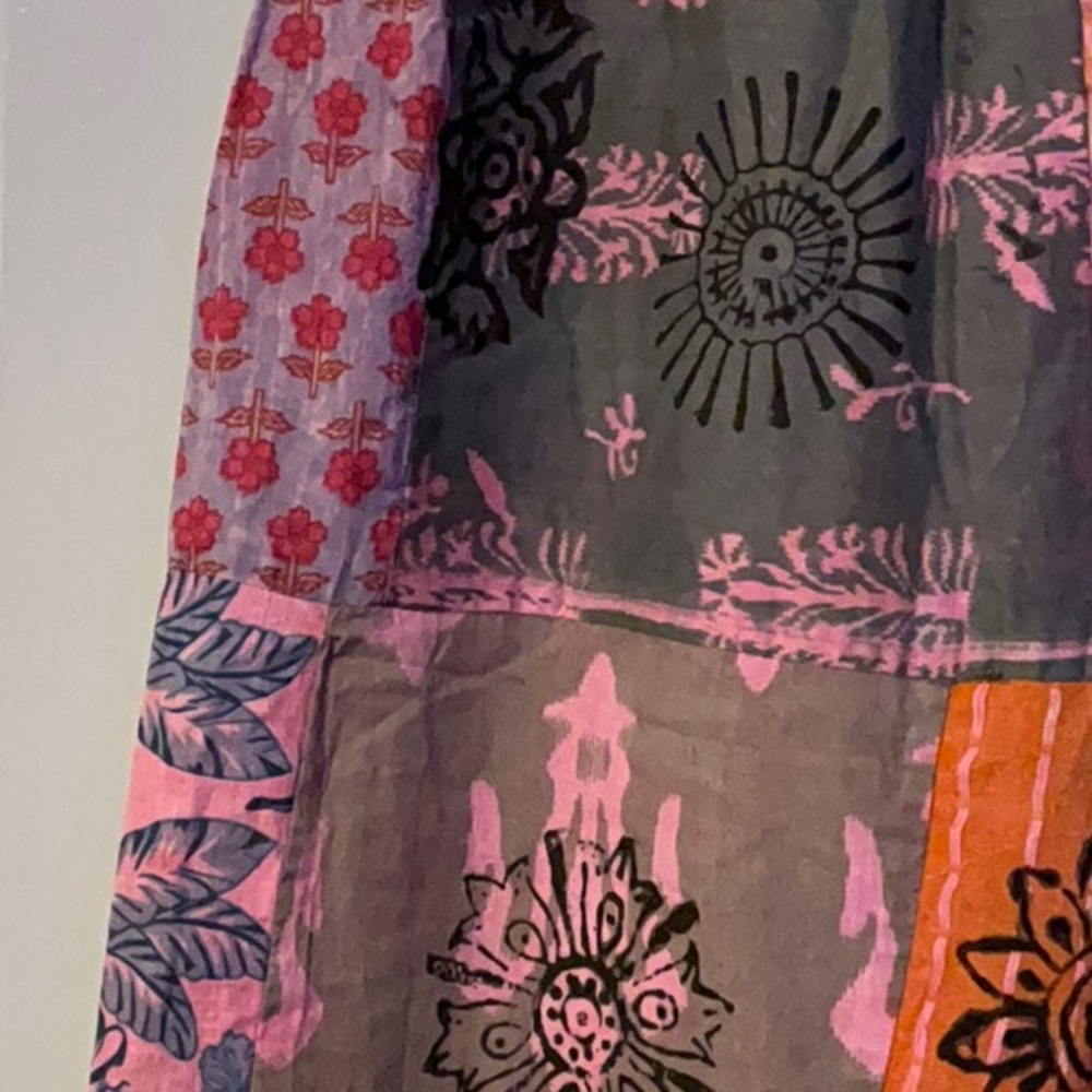 Janice Kantha Perfect Patchwork Harem Jogger Style Pants ~ OSFM ~ NWOT - Picture 13 of 16